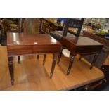 A pair of mahogany occasional tables / bidets.