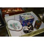 Chinese enamel boxes etc.