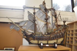 A good large model of a galleon.