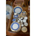 A quantity of Wedgwood Whitehall dinner ware, a Rye Pottery coffee service and a Copeland Spode