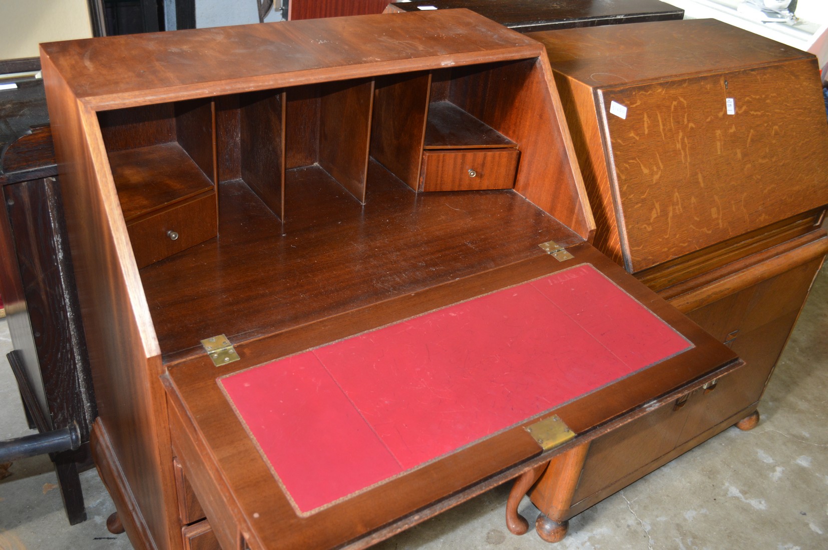 A mahogany bureau. - Image 2 of 2