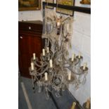 A good large decorative chandelier.