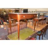 A 19th century mahogany single drawer side table.