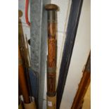 A Wilcox & Co split cane fishing rod.