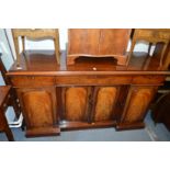 A Victorian mahogany mirror back sideboard.