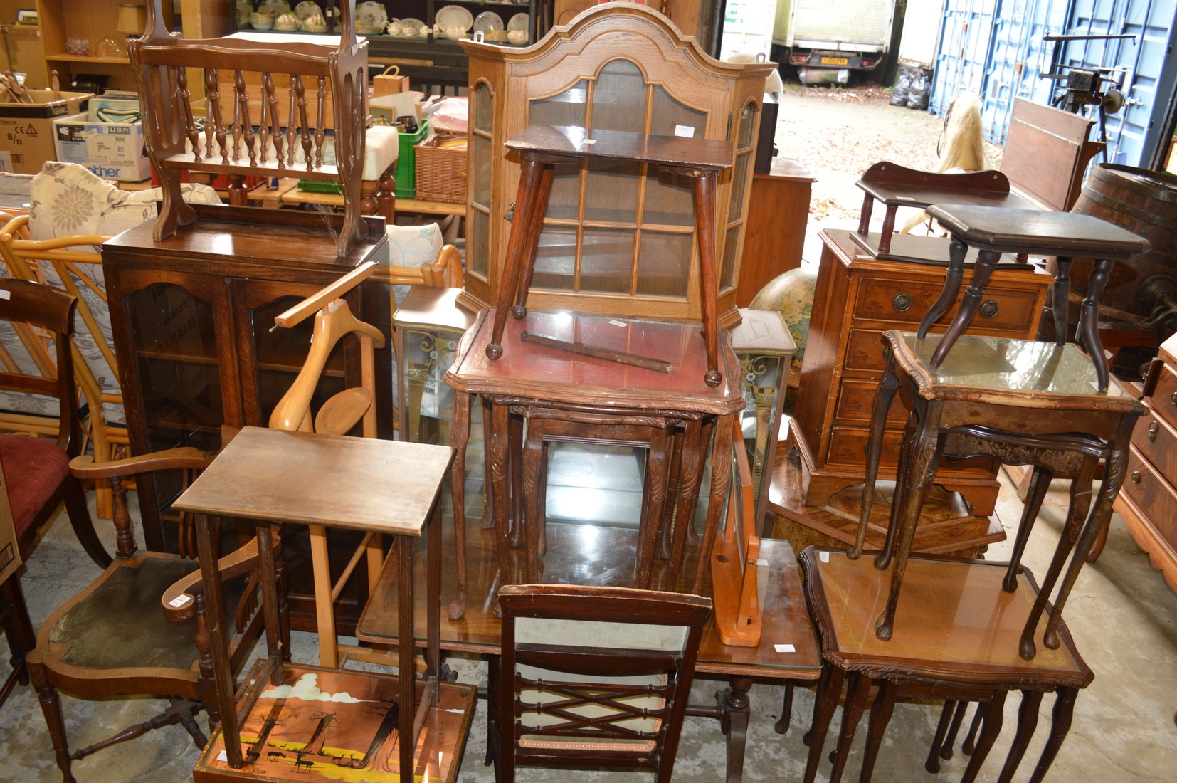 A large quantity of household furniture.