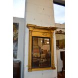 A Regency gilt framed pier mirror.