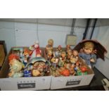 A quantity of Hummel Goebel and other collectable figures and figurines.