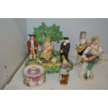 19th century and later porcelain figures and other items.