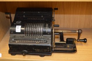 An early calculating machine.