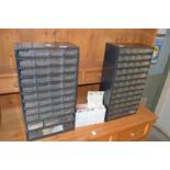A pair of Raaco multi-drawer cabinets complete with dividers etc, unused.