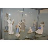 Lladro and other similar figure groups.