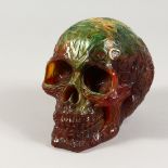 A RESIN SKULL. 5ins.