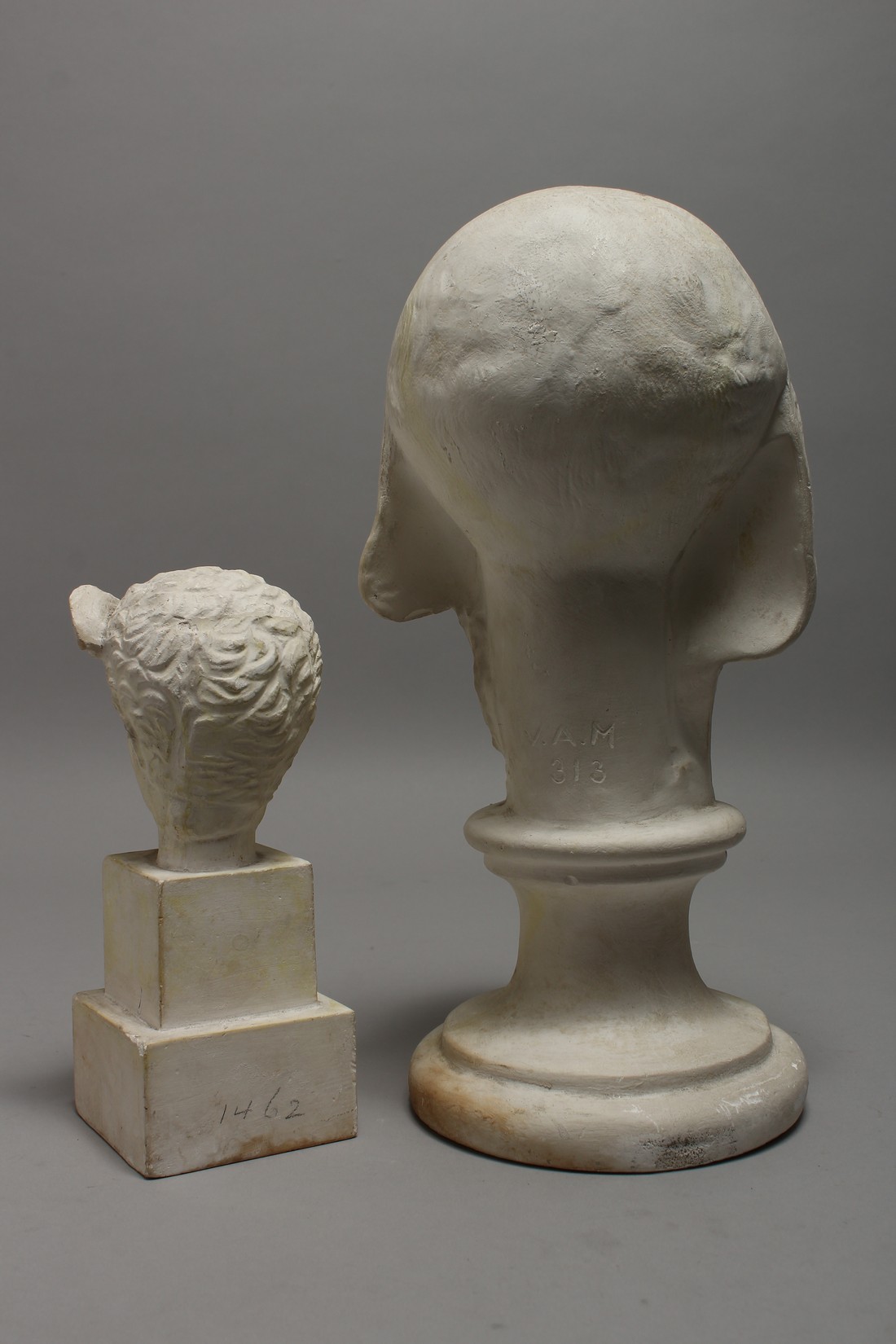 AFTER THE ANTIQUE TWO BUSTS, 13ins and 8ins high. - Image 3 of 3