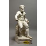 AFTER THE ANTIQUE A PLASTER MODEL OF HERCULES. 21ins high.