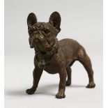 A SMALL JAPANESE BRONZE BULLDOG. 2.5ins.