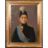 MIR MUSAVAR (MIR SAYYID HUSAYN ARJANGI) PERSIAN SCHOOL, CIRCA 1910, A portrait of Ahmad Shah