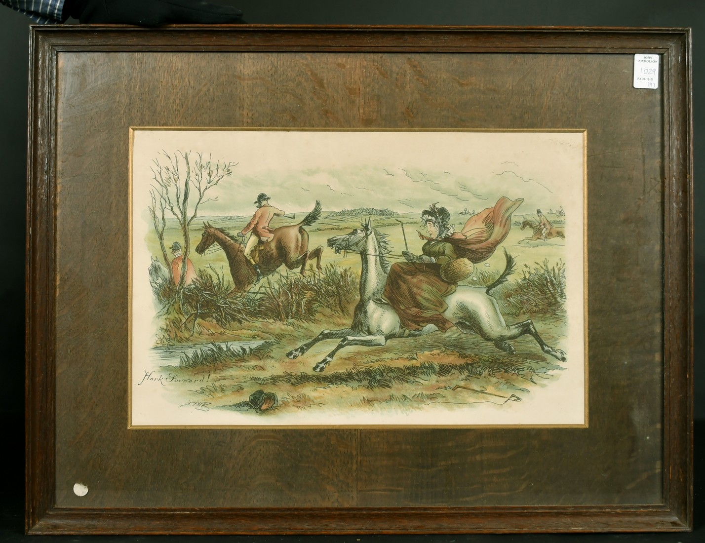 Hablot Knight Browne (1815-1882) 'Phiz', Dame Perkins and her Grey Mare, a set of 8 coloured prints, - Image 3 of 10