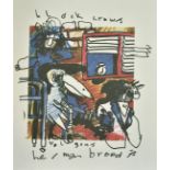 Herman Brood (1946-2001) A group of 5 prints from 1993, Black Crows, Eric Clapton, Roy Orbison,