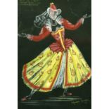 Elizabeth Agombar (20th Century), 'Design for a Ballet Based on the Elizabethan Period', mixed