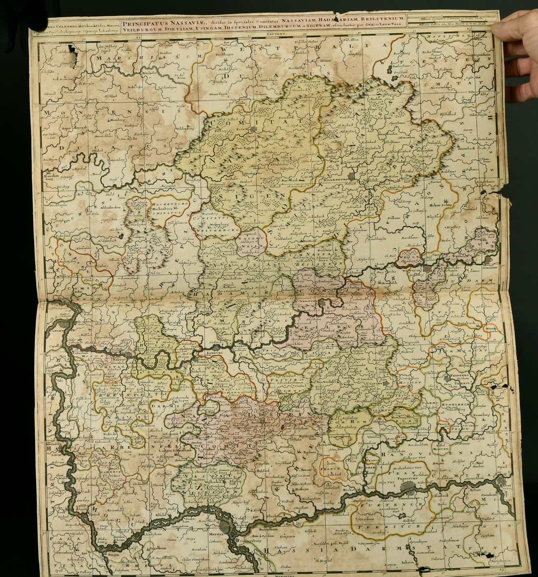 A 17th Century map 'Regno di Napoli', outline coloured, 15" x 19.5", along with 11 other maps, all - Image 4 of 4