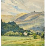 Llewellyn Frederick Menzies-Jones (1889- 1971) British, 'Highlands View' watercolour, inscribed