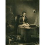 Frederick Bromley After Lady Burghersh, 'Wellington writing the Waterloo Dispatch' mezzotint, 22.