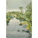 Gail Eiloart, Circa 1990, a collection of 7 unframed watercolours of mainly Irish landscapes, 22"