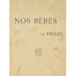 After Paul Cesar Helleu 'Nos Bebes', hardback book published by H. Bouquet, Paris, 14.5" x 10.5".