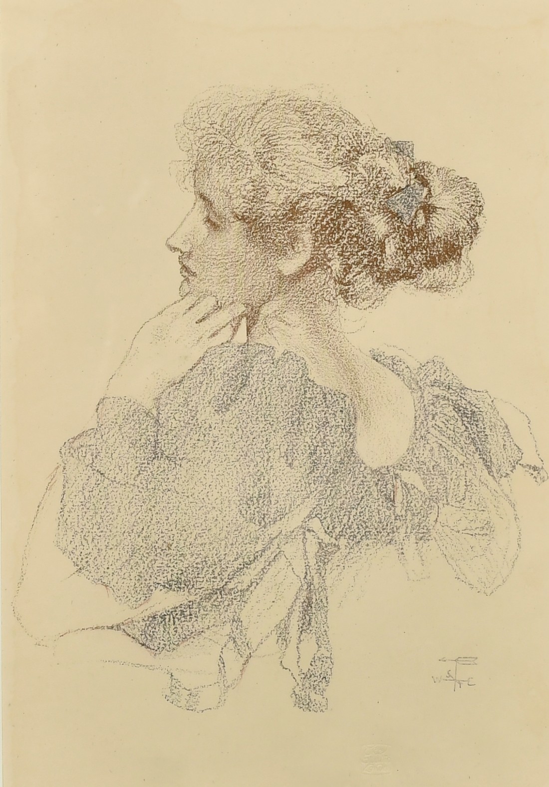 A group of five lithographs from The Studio magazine, after Brangwyn, West, Forain and other, all