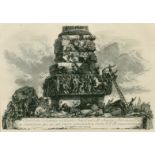 Giovanni Battista Piranesi (Italian, 1720-1778), 18th Century etching, Reliquiae Pontis