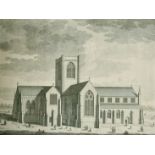 I. Smith, Four large format engraving of Cathedrals, Bangor, St. Davids and St. Asaph (2) 25.25" x