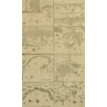 An 18th/19th Century engraved map of Sicilian ports and harbours, 20.5" x 12".