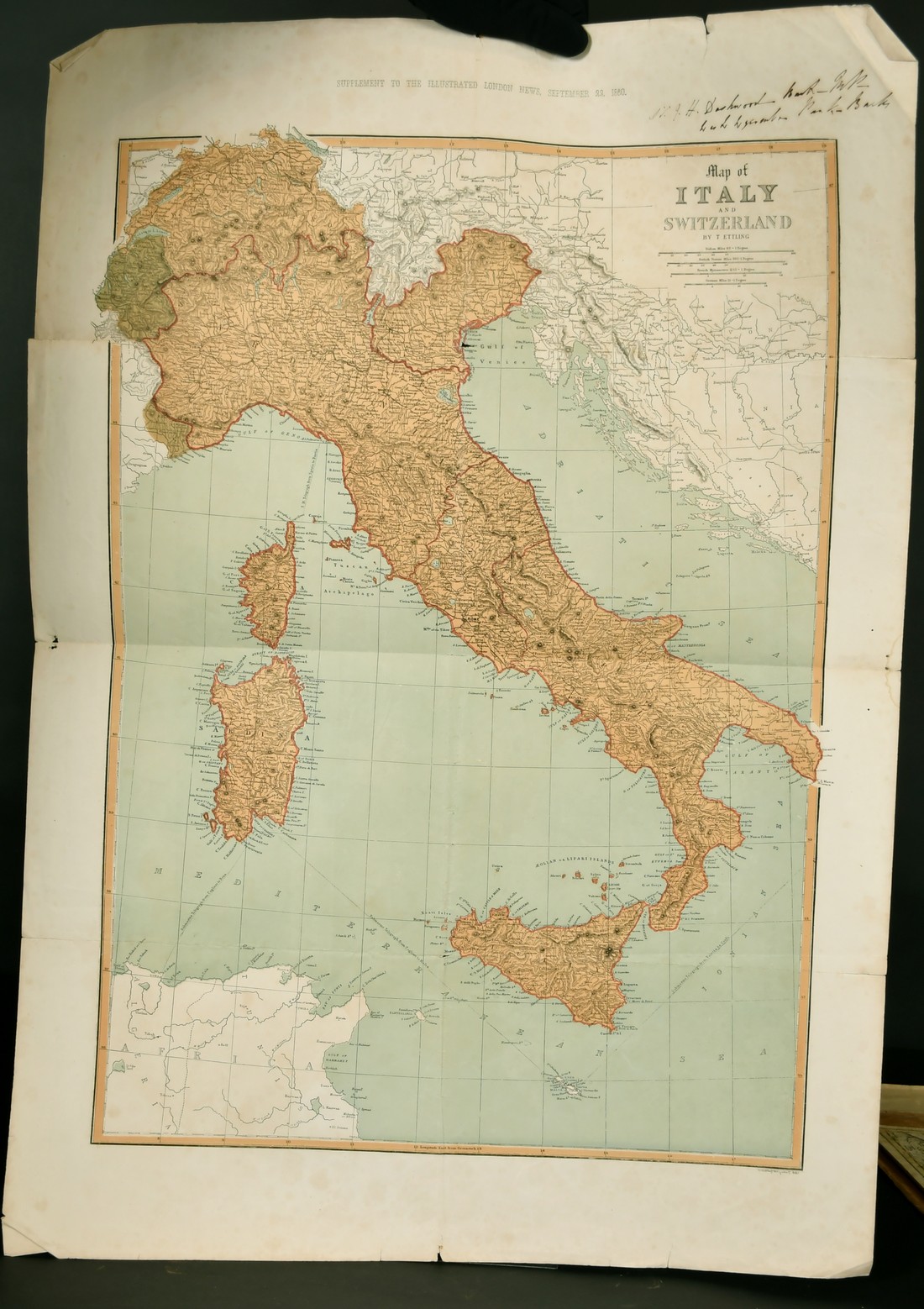 A collection of maps and plans including 'The Island and Forts of Saint Helena' circa 1817, unframed - Image 5 of 5