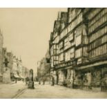 Dorothy Sweet (active 1920-1929) British, etching of 'Holborn' signed in pencil, 8" x 9".