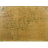 A Town plan of Guildford, Circa 1739, surveyed by Matt Richardson and engraved by John Harris,