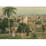 Benoist after Duperly, A 19th Century hand coloured lithograph, 'Montego Bay' Jamaica, 7.5" x 9.