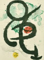 After Joan Miro (1893-1983), An untitled print, 14.5" x 10.5".