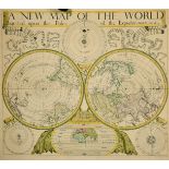 Will Berry, 'A New Map of the World Projected upon the Poles of the Equator', engraved by Rich, hand