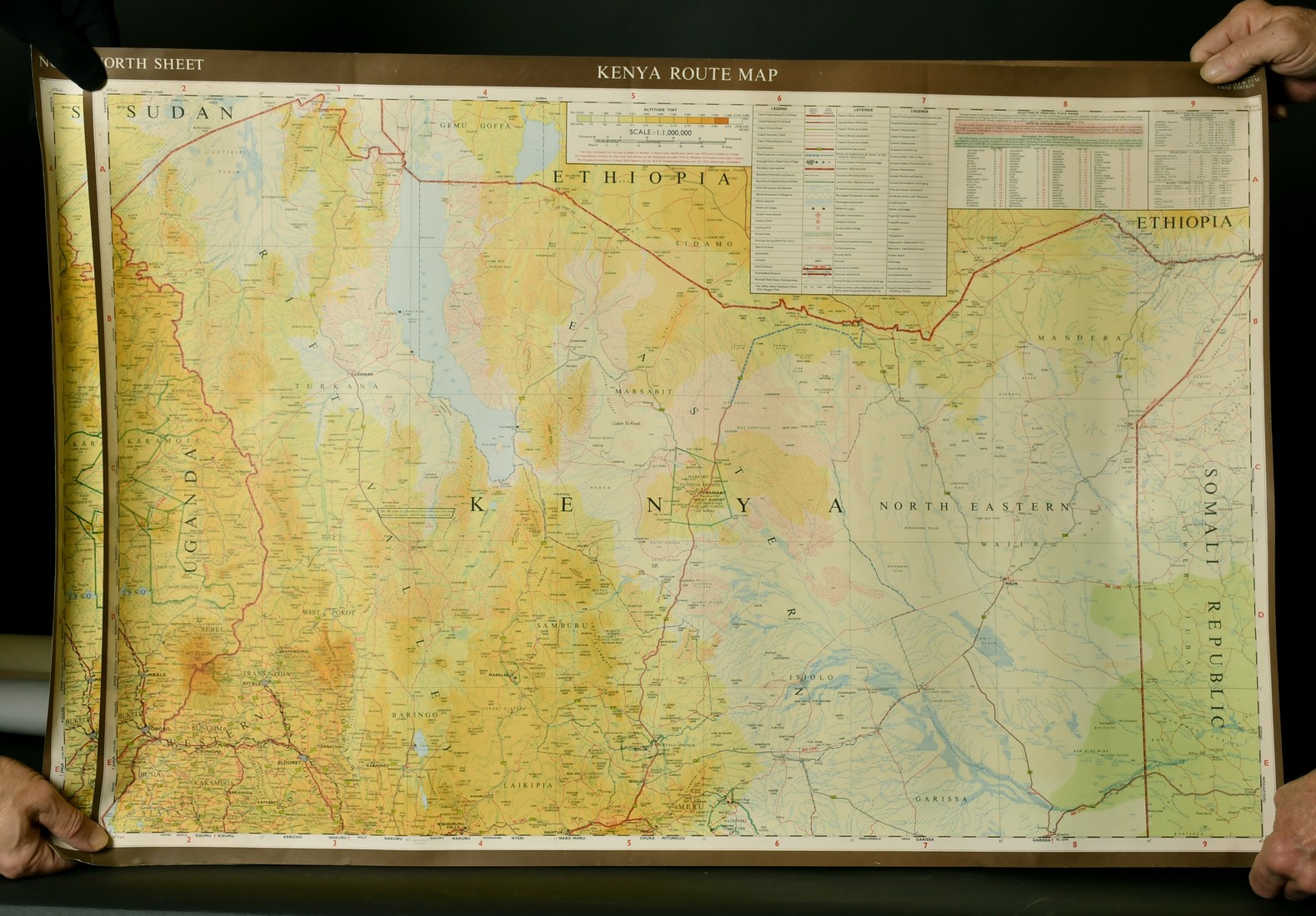 A group of 4 Kenyan maps published circa 1972 and one other of locations of coal mines in the UK, - Image 2 of 4