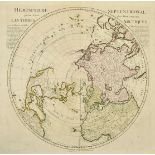 Guillaume Del'Isle, published by Ottens, a pair of maps of the Northern and Southern Hemisphere,