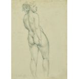 James Arden Grant (1887-1974) British, Study of a female nude, pencil, signed and dated 1922, 14.