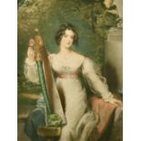 Richard Smythe (1863-1934) British, after Thomas Lawrence, print of Lady Elizabeth Conyngham, signed