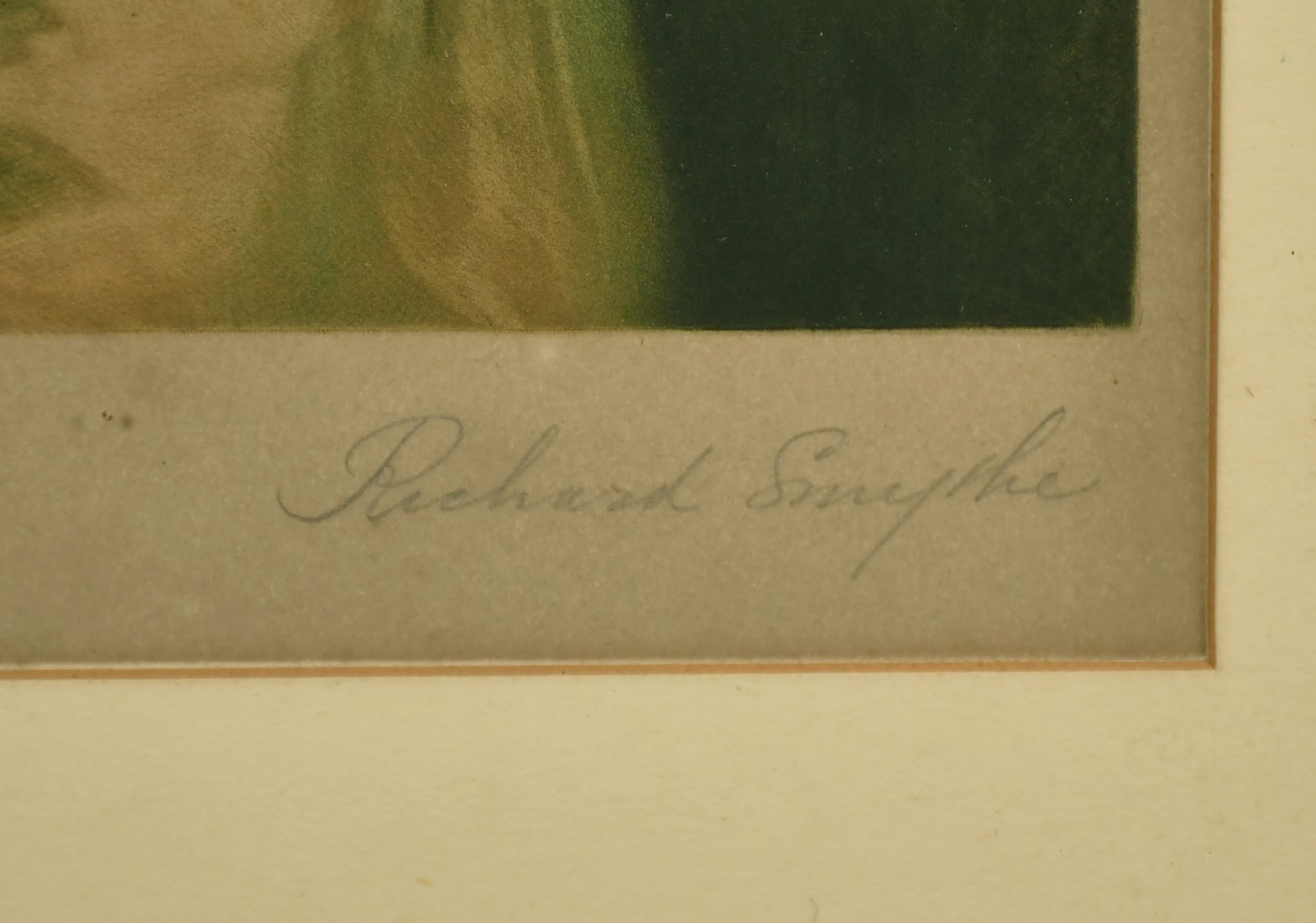 Portrait of a lady engraved by Richard Smythe, mezzotint, signed in pencil, 13" x 10". - Image 3 of 4