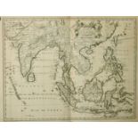 John Speed engraved by F. Lamb, 'A New Map of East India', 17th Century,17.5" x 22", (unframed).