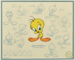 Warner Brothers Inc. 1991, 'Tweety', model series, hand painted animation art, by Bob Clampett,