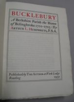 [BERKSHIRE] HUMPHREYS (A. L.), Bucklebury - A Berkshire Parish, 4to, illus., folding map, etc.,
