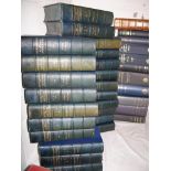 DICTIONARY of NATIONAL BIOGRAPHY, 22 vols., 8vo, uniformly bound in navy blue half-morocco, L.,