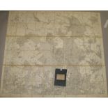 [MAP] large folding linen-backed map of WINDSOR GREAT PARK, with slipcase, 44 x 50 inches, O.S.,