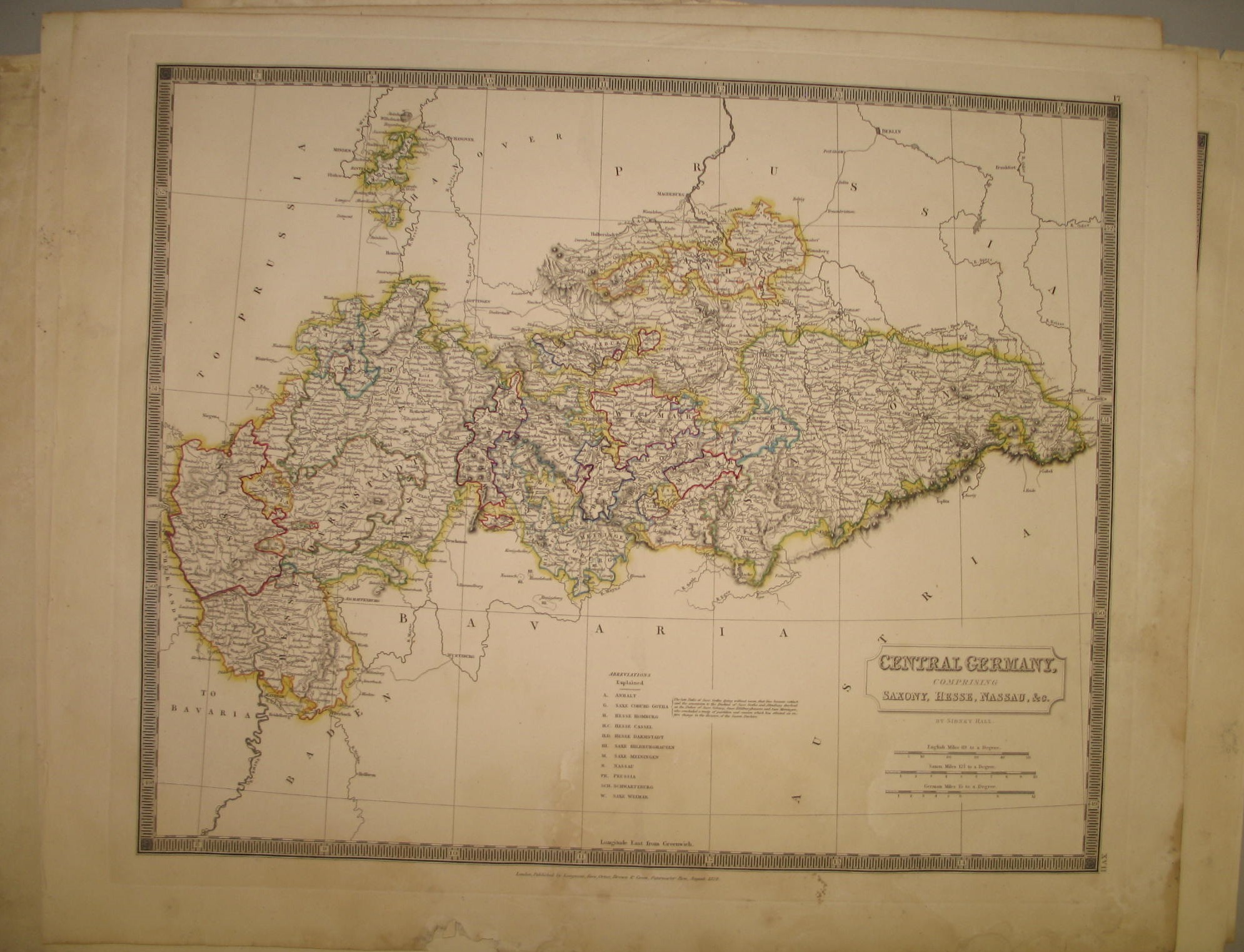 [MAPS] HALL (Sidney) Northern Germany, Central Germany, Netherlands, Scotland, Russia (5).